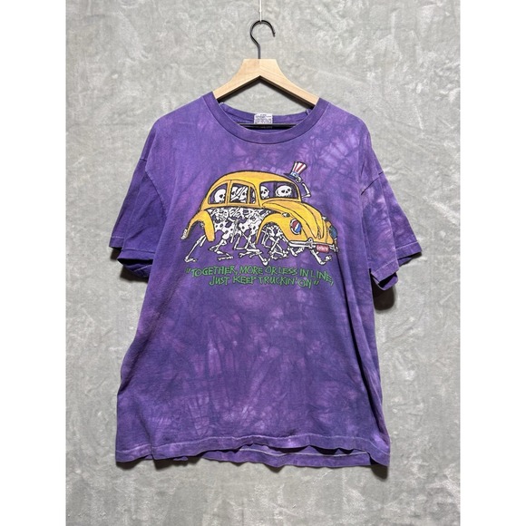 Liquid Blue Other - Vintage Grateful Dead‎ Tie-Dye Keep Truckin On Shirt Vintage 1994 Size XL Taxi